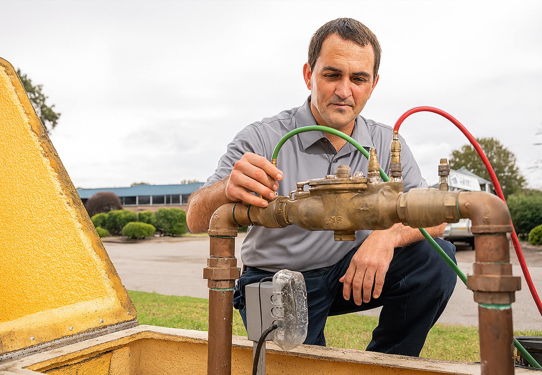 inspecting backflow prevention device