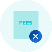 no hidden fees icon