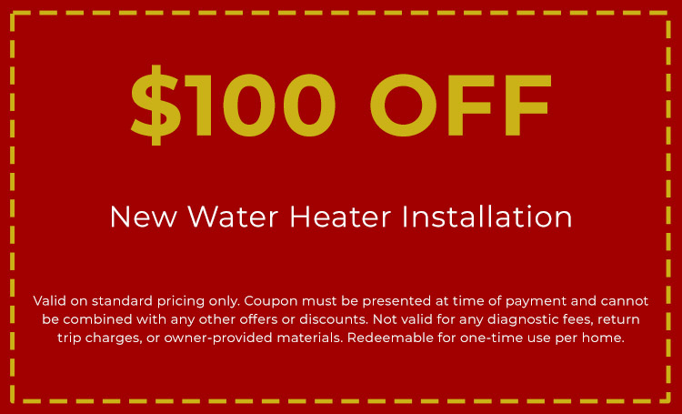 Discount for New Water Heater Installation