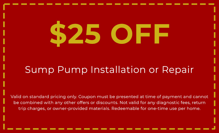 Discounts for Sump Pump Services