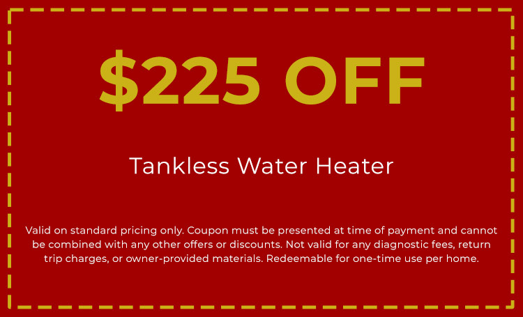 Discount for Tankless Water Heater